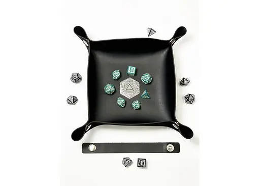 Настільна гра Планета Ігор Лоток для кубиків D20 (чорний) (Dice tray D20 black) (pi-dt007) - фото 8