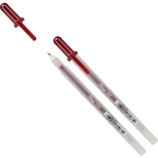 Ручка гелева Sakura Glaze 3D-Roller Червоний темний - фото 1