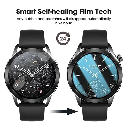 Захисна плівка VSKEY з рамкою для смартгодинника Xiaomi Watch S3 / S1 1 шт. - фото 3