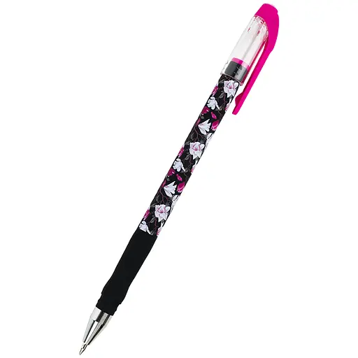 Набір ручок Axent Floral Black кулькові 24 шт. сині (AB1049-44-A)