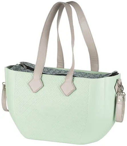 Сумка MyMia ручки эко-кожа, коврик, ремни для коляски, мятно-серый Nuvita det0018667 - фото 1