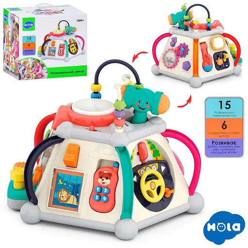 Игра развивающая Nola, с музыкальными и световыми эффектами, трещотка, лабиринт - фото 2