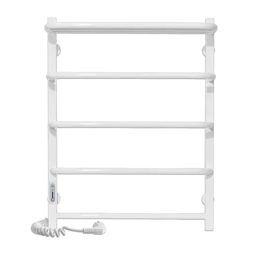 Электрический полотенцесушитель Laris Зебра Стандарт ЧФ5 500x660 Е с полкой левый R3 77700075, Белый, Левое, Электронный - фото 2