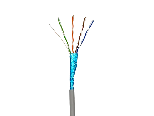 Кабель витая пара GEAR FTP 4x2x0, 51 Cat5E, CCA, для внутренних работ, серый, 305m