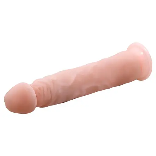 Реалістичний вібратор Baile Vibrating Cock 23 см тілесний - фото 3