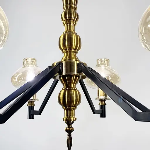 Дизайнерська підвісна люстра на 6 плафонів Line.F ZL 1475/6 - фото 6