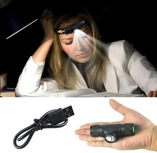 Потужний налобний ліхтар Boruit D10 L2 ліхтарик + акумулятор Panasonic 3400 Оригінал - фото 9