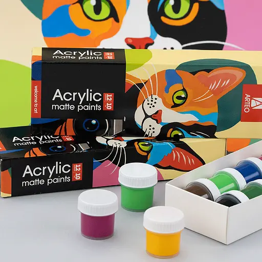 Набір акрилових фарб Arteo ColorСat матовий 12x10 мл - фото 5