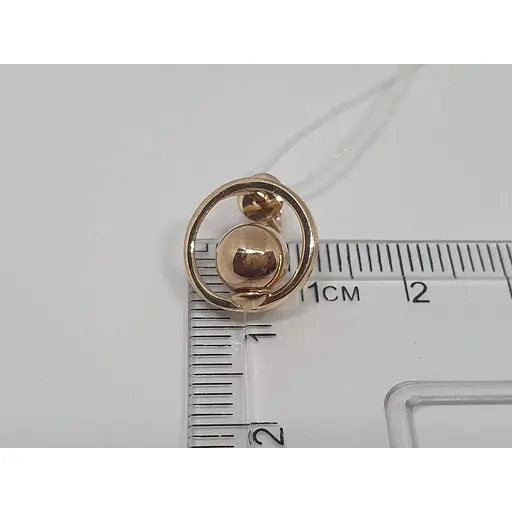 Золоті сережки-пуссети Favoritum. 210144_7 - фото 3