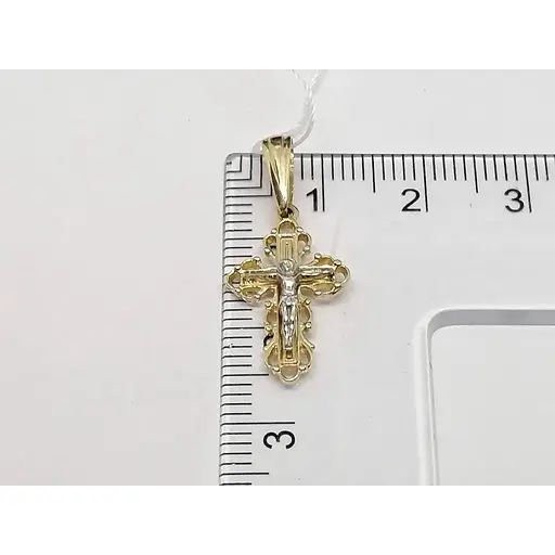 Золотий хрестик Імперія золота. Розп'яття Христа. КР309И - фото 5