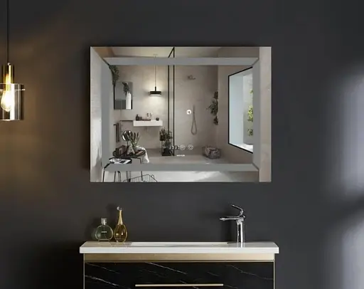 Зеркало Mixxus Light MR01-80x60 (часы, LED-подсветка, антизапотевание) (MI5998) - фото 6