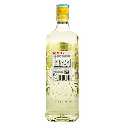 Алкогольный напиток Gordon's Sicilian Lemon Gin 37.5% 0.7 л - фото 4