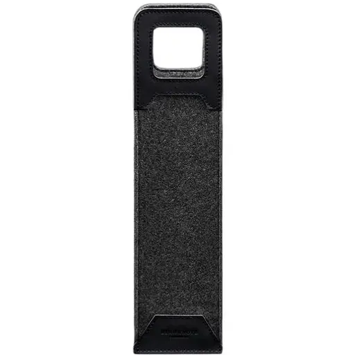 Чехол для вина BlankNote Краст 1.0 из фетра с кожаными вставками синий  - фото 1