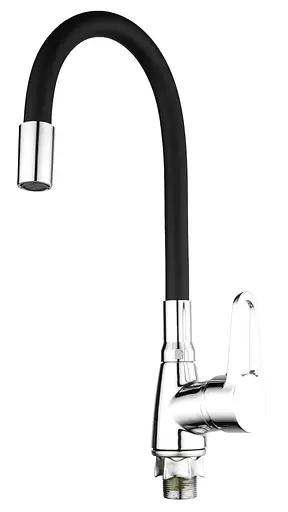Змішувач для кухні Mixxus Elba 014 з гнучким виливом MI6306 Хром - фото 1