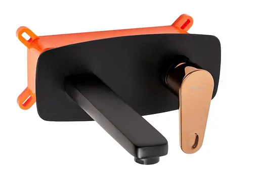Змішувач для умивальника Rea Mild+Box прихованого монтажу black rose gold REA-B9142 Чорний - фото 1
