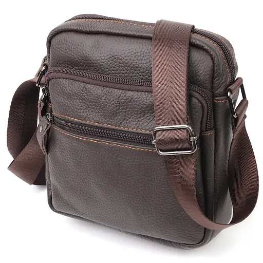 Чоловіча шкіряна сумка Vintage 18х19х6 см sum0020307 - фото 1