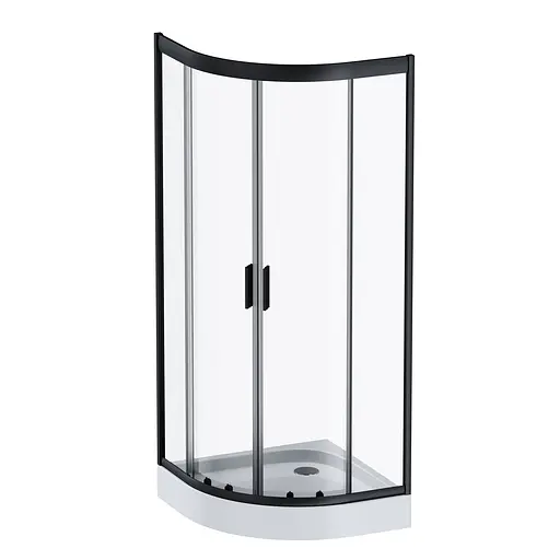 Душевая кабина AM.PM Gem 1/4 Round W90UG-401-8080-BT - фото 1