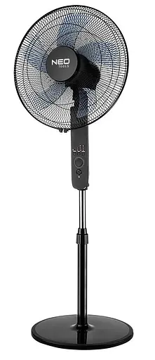 Neo Tools Вентилятор підлоговий професійний 45 Вт діаметр 40 см 3 швидкості двигун мідь 100% пульт - фото 1