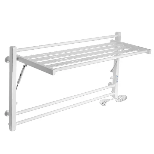 Электрический полотенцесушитель Laris Зебра Астор ЧФ8 1000x500 Е правый R3 77700079, Белый, Правое, Электронный - фото 1