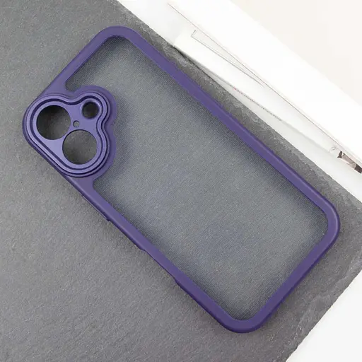 Чохол Epik TPU Transparent + Colour 1.5 мм для Apple iPhone 16, 6.1 Purple - фото 2