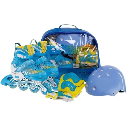 Ролики для підлітків Banwei із захистом і переднім колесом, що світиться 7945-S - фото 6