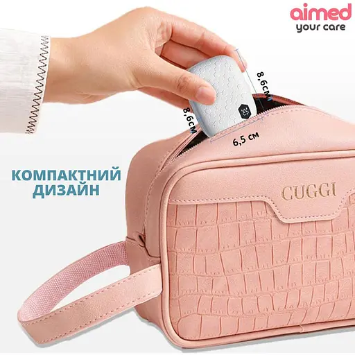 Ультразвуковой контейнер для очистки контактных линз AIMED Lens Master с таймером дней и зеркалом - фото 5