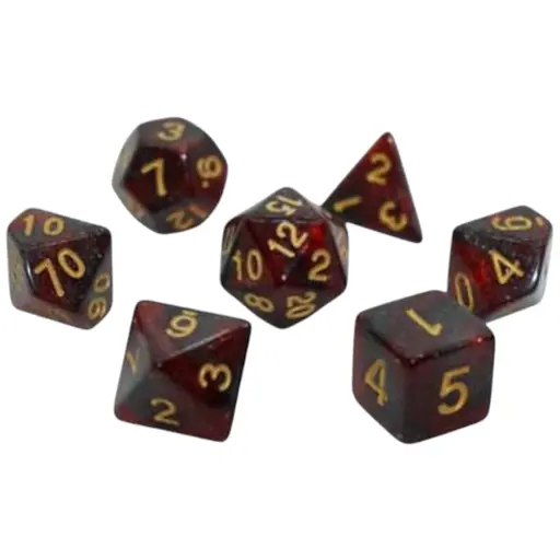 Набір кубиків Galaxy 7 Dice Set - Red , 7 шт. (g7dgala06)