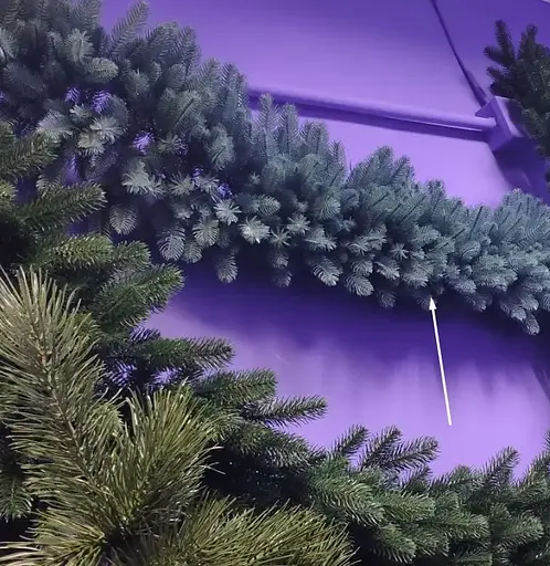 Гирлянда густая из хвои Элит 1.5 м литая (Голубая) - фото 3