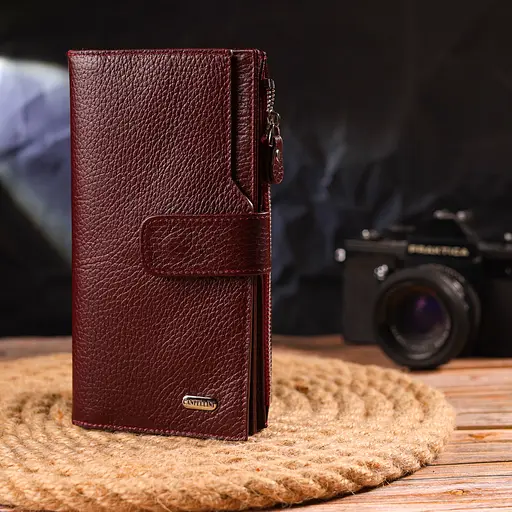 Кожаный женский кошелек Canpellini 10х18.7х2 см acs0025153 - фото 7