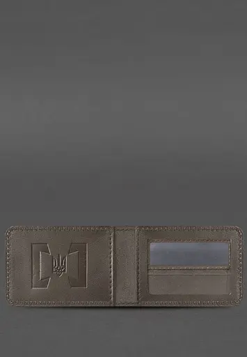 Кожаная обложка для удостоверения БЭБ (Бюро экономической безопасности Украины) Темно-бежевая - фото 3