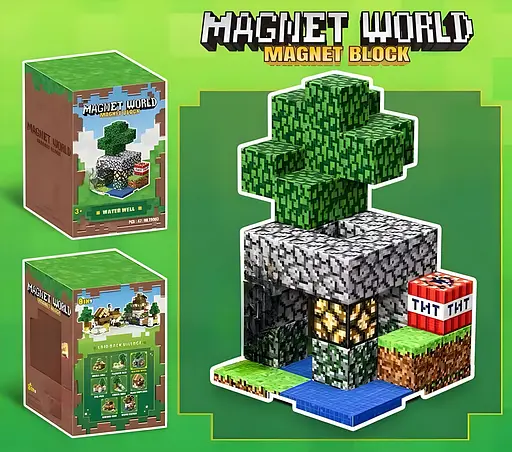 Магнітний конструктор Minecraft Колодязь на 47 деталей (T9903) - фото 2