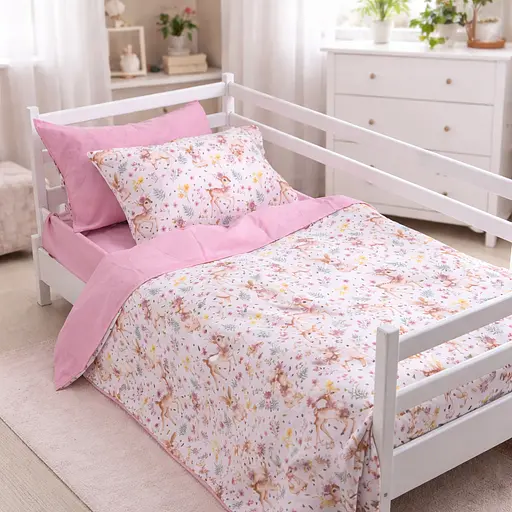 Комплект постільної білизни MirSon Ranforce Elite Tiny Deer 110x140 см (2200012574645) - фото 1