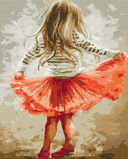 Картина за номерами на підрамнику Brushme Маленька дівчинка