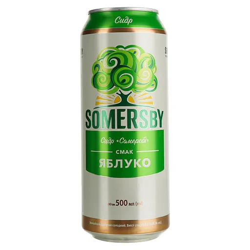 Сидр Somersby Яблуко 4.7% 0.5 л з/б (908436)