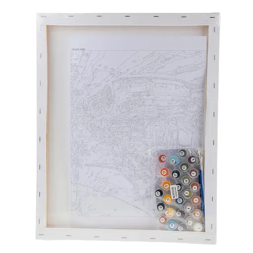 Набір для розпису по номерах "Швидкість у тихому містечку" 40*50 см, IDEA2-GX47321, ТМ "99IDEAS" - фото 6