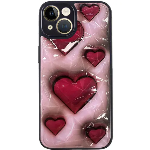 Чохол Epik TPU+PC Prisma Plushie для Apple iPhone 15, 6.1 Hearts - фото 2