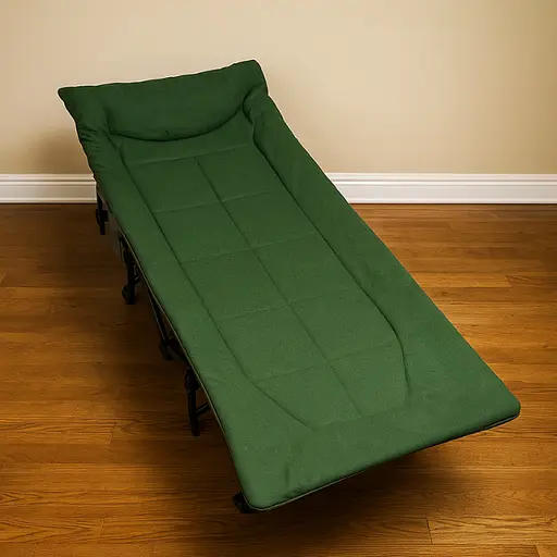 Туристична похідна розкладачка Leobro з вбудованим матрацом Green (LB-CC-K1-GRN) - фото 3