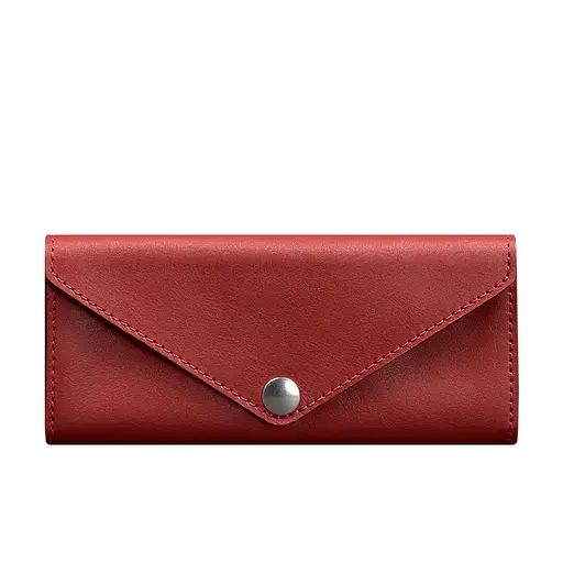 Женский кожаный кошелек Керри 1.0 красный - фото 7