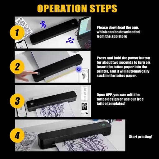 Беспроводной портативный термопринтер А4 - фото 8