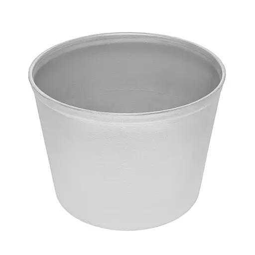 Форма алюминиевая литая для выпечки пасок, пасхальных куличей, хлеба и кексов с усиленным бортиком по краю 1 л Серый 88326 - фото 1