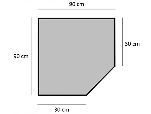 Металевий кутовий стелаж 180x30x90 5 полиць (сірий) - фото 2