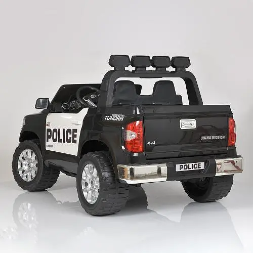 Електромобіль дитячий Bambi JJ2255EBLR-2-1 Racer Toyota поліцейський c музикою і катафотами Чорно-білий - фото 5