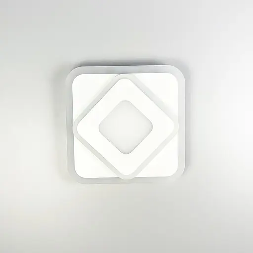 Квадратний світлодіодний світильник 30 см з матовим акрилом Line F 2230-300 WT - фото 3