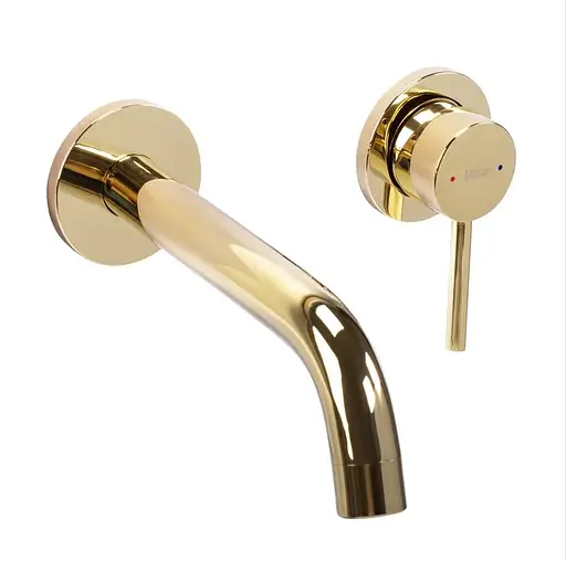 Змішувач для умивальника Rea Owen gold + BOX прихованого монтажу REA-B5333 Золотий - фото 3