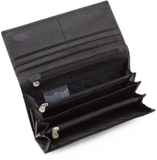 Кожаный женский кошелек Marco Coverna 18.5х9х3 см acs0024488 - фото 2