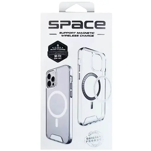 Чехол Epik TPU Space Case with MagSafe для Samsung Galaxy S24 FE Прозрачный - фото 6