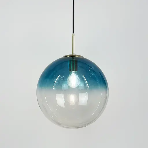 Підвіс зі скляним плафоном з градієнтом блакитного Ø 30 см | Арт. AA 321-300 Blue | Line F - фото 3