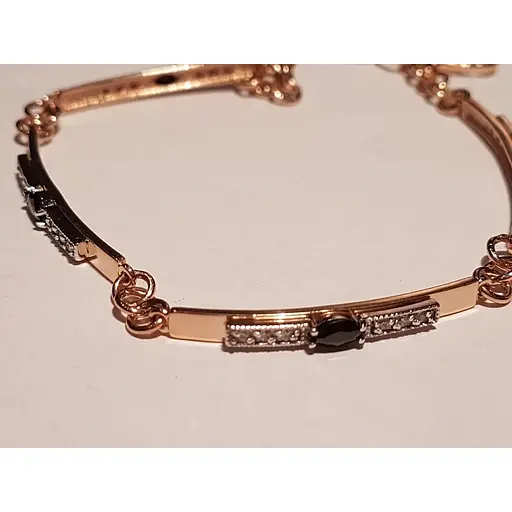 Золотой браслет Tango с фианитами. 893098 18 - фото 3