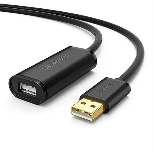 Кабель Ugreen US103 USB 2.0 A Male to A Female 5 м Чорний (10318)