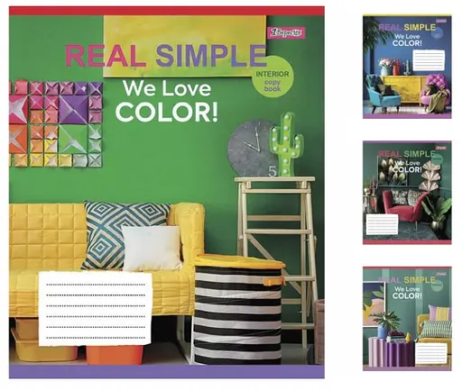 Зошити учнівські 60 аркушів лінія 1В We love color!, 10 шт. в упаковці